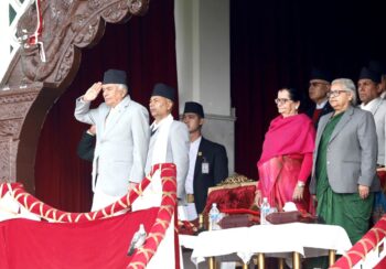 राष्ट्रपति पौडेल प्रजातन्त्र दिवस समारोहमा सरिक